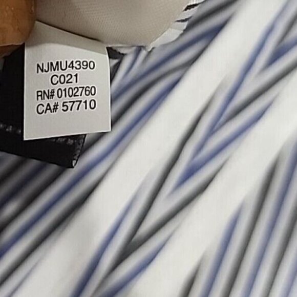 Kate Spade Blue Multi Stripe Peplum Top Sleeveless Cotton NWT Women's 14 - Picture 11 of 12